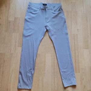 UNBOUND MERINO Men's Grey Wool Slim Fit Athletic style Pants Size 33x30